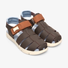 Camper Dark Brown Sandals Kids - Mira Online Ireland | ONJTC0823